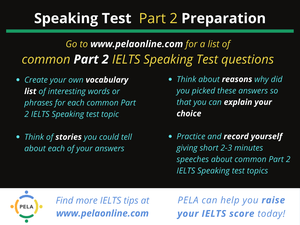 IELTS Speaking Part 2 Preparation Method